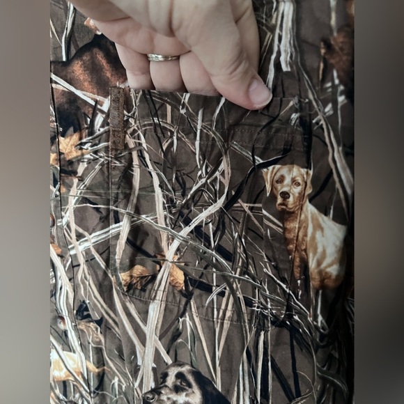 North River outfitters  Bird Hunting Dog Wildlife Button Up Shirt Size L - Picture 2 of 5